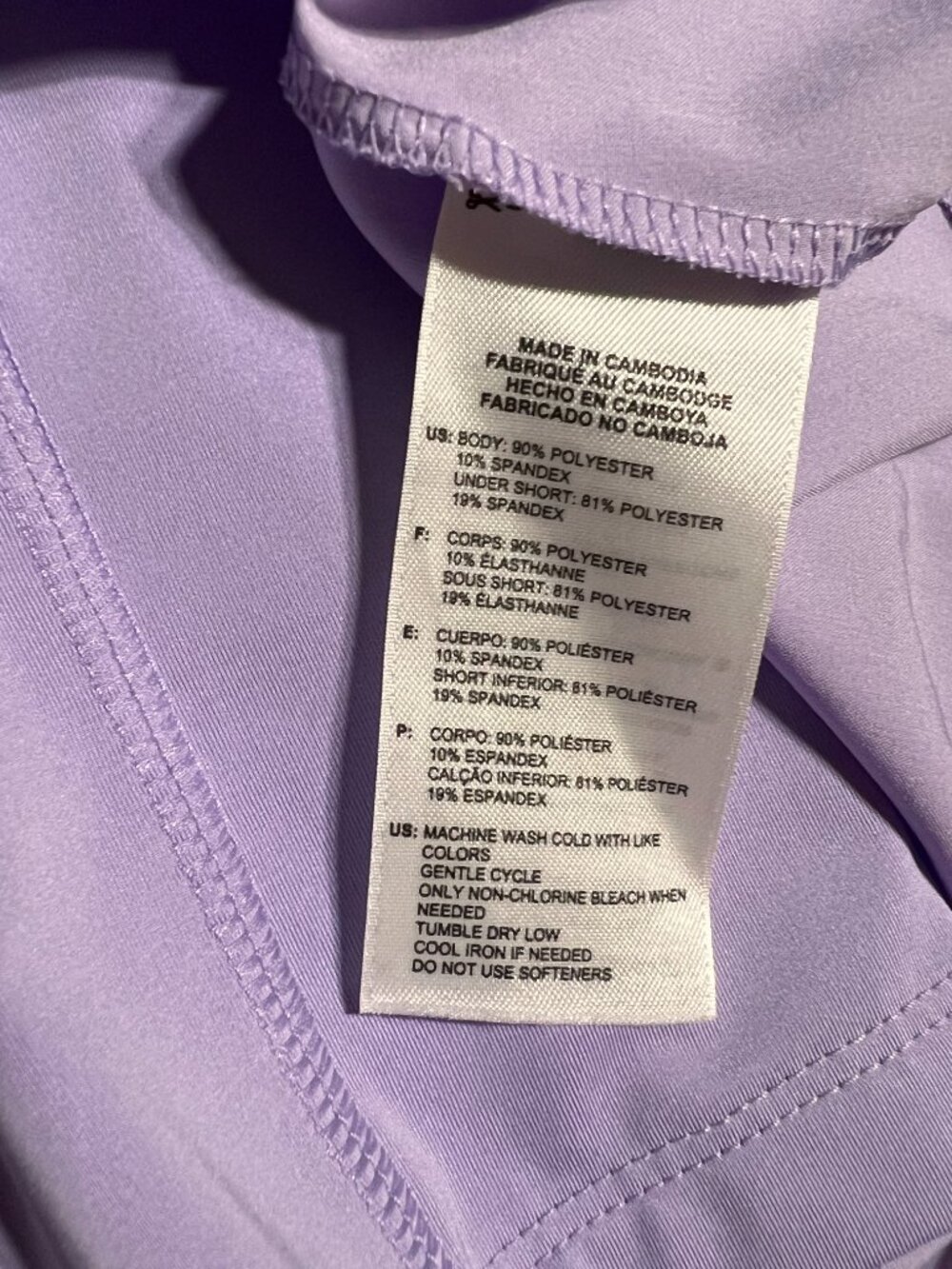 Prince Lavender Pleated Tennis Skort Size XL Tenniscore Athletic Skirt Pocket - Picture 6 of 14